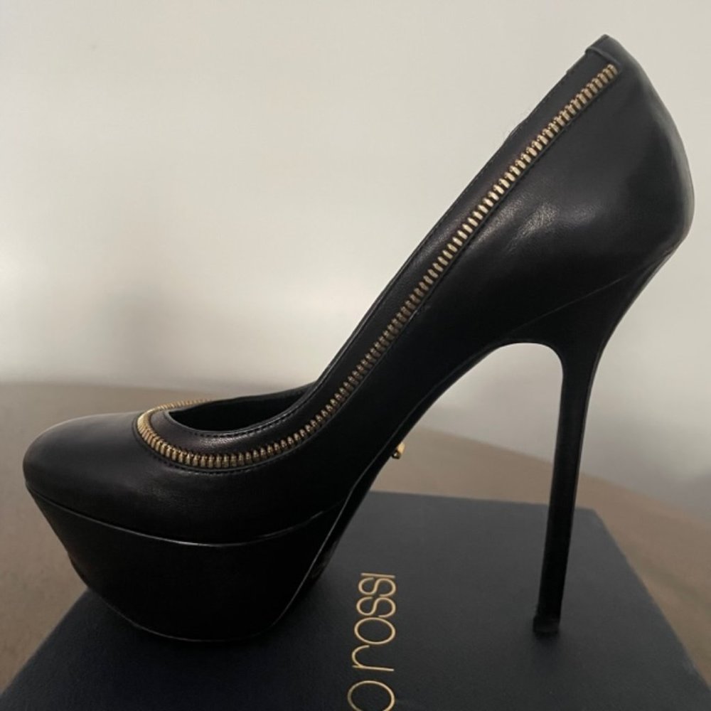Sergio Rossi Zipper-Trim Platform Pump size 37
